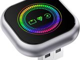 un gros plan d'une Apple Watch dotée d'un écran coloré