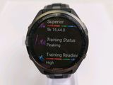 a smart watch on display on a clear stand