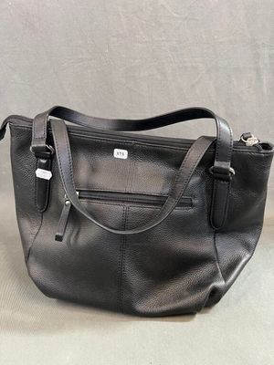 FRANCINEL - Sac en cuir noir