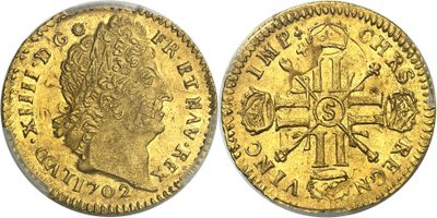 l'image d'une pièce d'or portant une croix