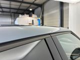 a close up of a car in a garage