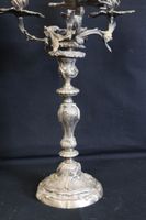 Importante paire de candélabres en bronze argenté de style r… (photo 5)