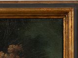 an image of a painting of flowers in a vase on a table