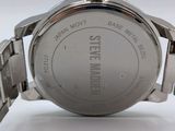 an image of a close up of a watch on a white surface