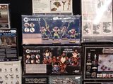many different types of games on display on the table