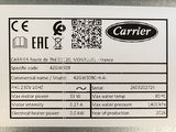 the label on the back of a silver refrigerator door shows the price of the item