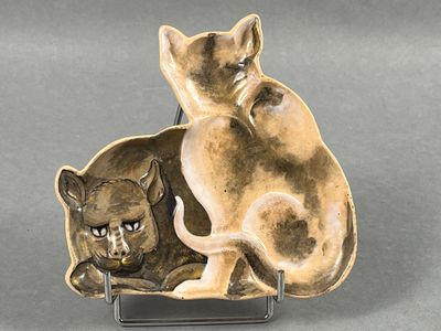 Emile GALLE (Lorraine). Remarquable vide-poche japonisant en… - Photo 1