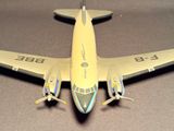 a model of a plane that is on a table