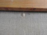 a piece of wood that has been left on the floor