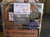a cart that has a lot of items in it
