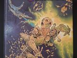 la couverture du livre *Gigantik*, sur laquelle figure le dessin d'un homme à cheval