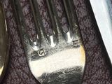 a fork and a knife on a table next to each other
