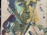 une photo d'un tableau représentant un homme aux yeux bleus