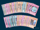 a lot of cards that are on the table