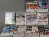 a lot of nintendo wii games on display on the table
