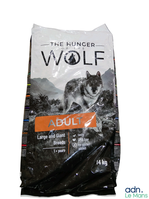 the hunger wolf adult large and giant breed dry dog food