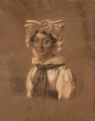 401 Julien BOILLY (1796-1874) Jeune femme en buste