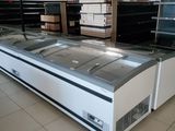 a large display case in the middle of a store