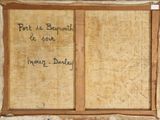 an image of a painting with writing on the side of it