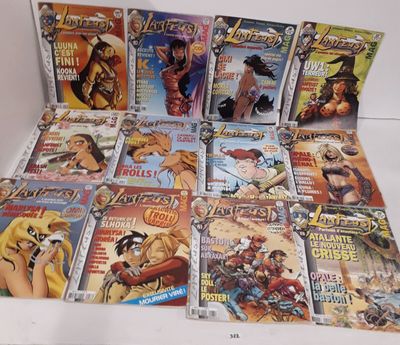 beaucoup de bandes dessinées exposées sur la table