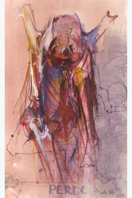 an image of a painting of a woman in a pink dress