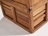 a wooden box that is sitting on a table
