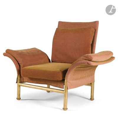 an image of a chair that is sitting on a white surface