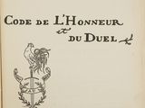 the front cover of a book with a drawing of a man holding a sword