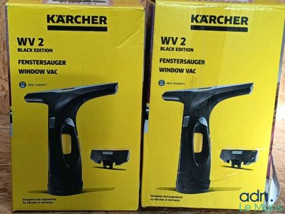 pair of karcher wv2 black kitchen faucet and window vac
