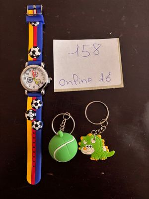 Pack montre Garçon Foot avec un porte clé - Neuf, fin de sér…