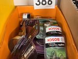 a box full of assorted items in a store