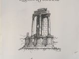 une affiche sur laquelle est représenté un temple romain