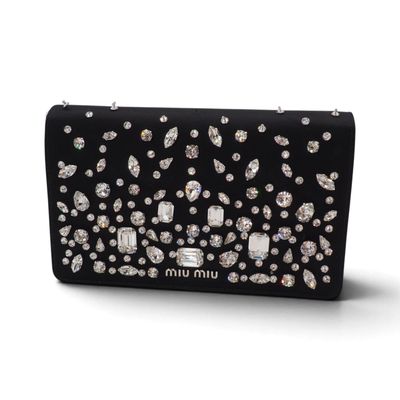 Pochette Miu Miu ornée de cristaux