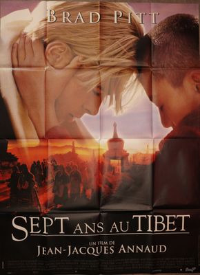 french movie poster for the film sept ans au tibet