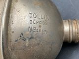 a close up of a metal object on a table