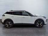 the white suv is parked in a room with a gray floor