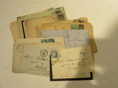Lettres France Obliterees Avant 1900 Dont TP Sages, NA…