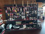 many items on the shelves in the store for sale