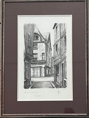 Claude BESNARD (1937-1922) Rue de la grosse tour (vieux Tour…