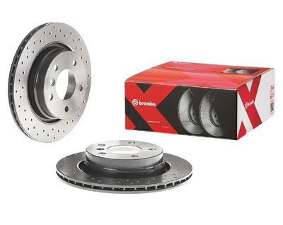 Brembo 09.7702.1X Xtra Disque de frein arrière ventilé percé…