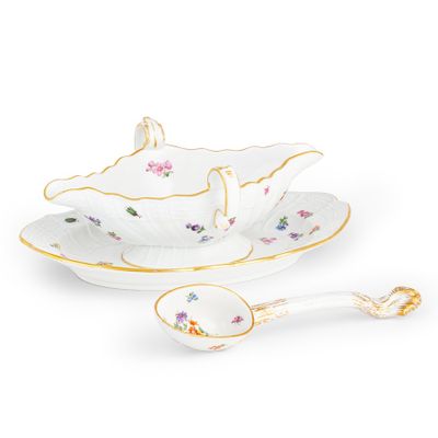SauciÈRE EN Porcelaine Polychrome, Manufacture DE Meissen, M…