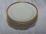 five plates stacked on top of each other on a table