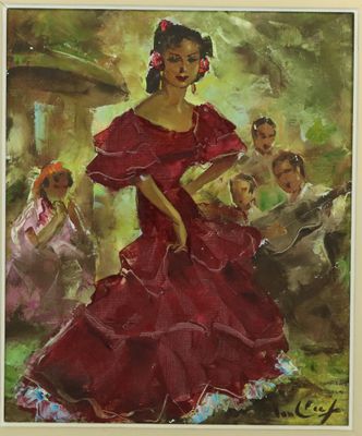 VAN CLEEF Robert (1914-2006), Danseuse de flamenco, L'Andalo…
