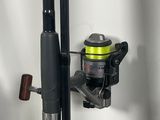 a fishing rod that is attached to a pole