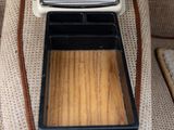 a small radio sitting on top of a couch