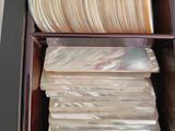 a drawer with a lot of cds in it