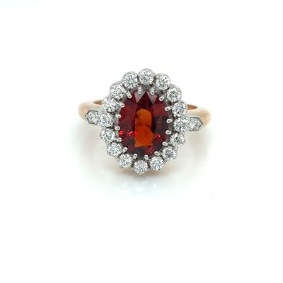 an image of a red and white diamond ring