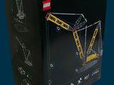 a black box with a picture of a construction crane in it