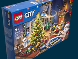 une boîte contenant un sapin de Noël Lego City