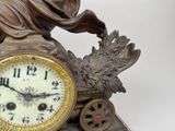 a clock that is sitting on top of a table